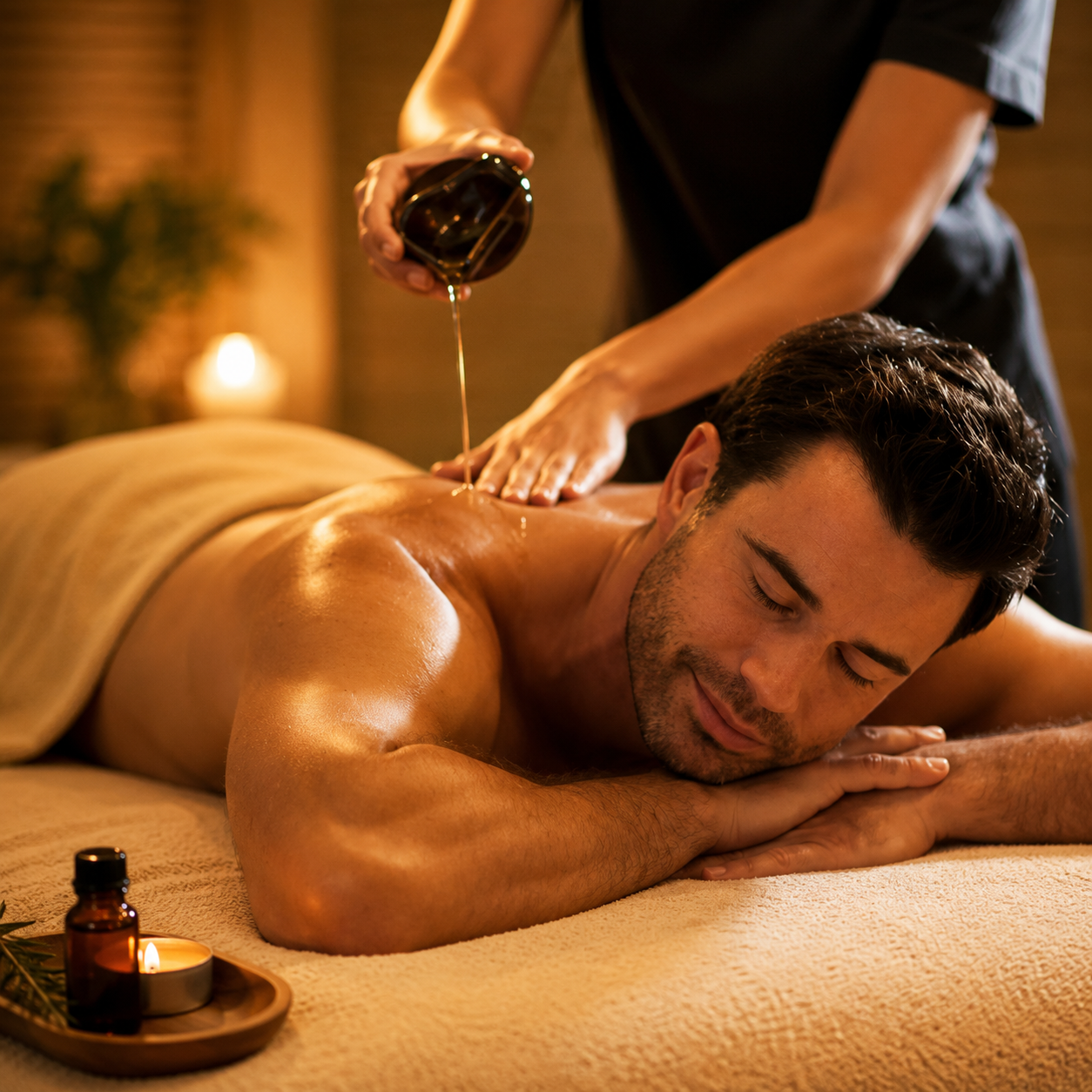 Massagem com Óleos